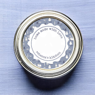 Retro Jam Canning Label Homemade Mason Jar Runder Aufkleber