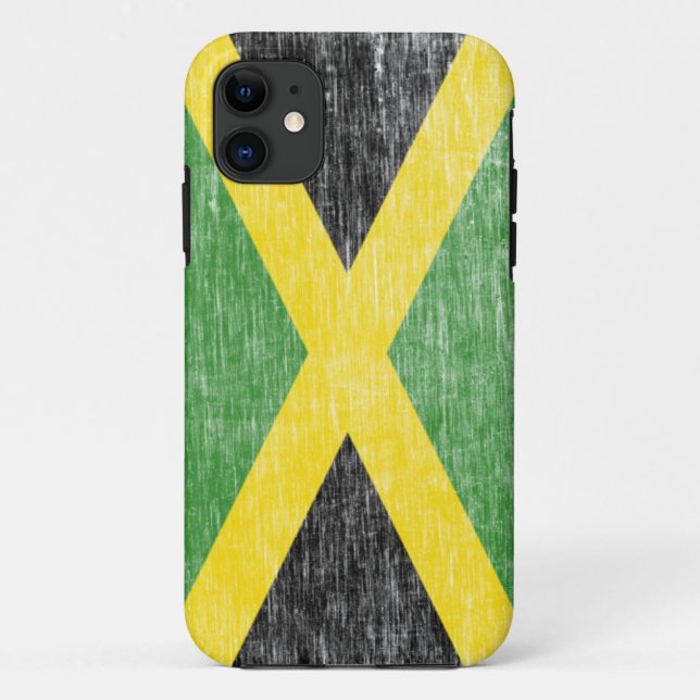 Retro jamaikanischer Flagge iPhone 5 Fall Case-Mate iPhone Hülle (Rückseite)