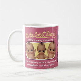 Retro-Japan-Stil mit Puppendesign Kaffeetasse