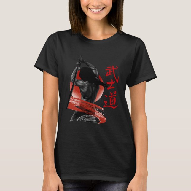 Retro Japanese Samurai   Retro Japan Graphic  Roni T-Shirt (Vorderseite)