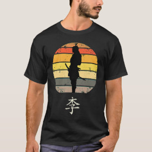Retro Japanisch Samurai Bushido Honor Kanji T-Shirt