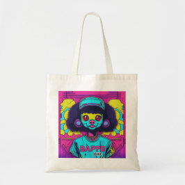 Retro Japanisch Urban Fashion Neon Mascot Face Dol Tragetasche