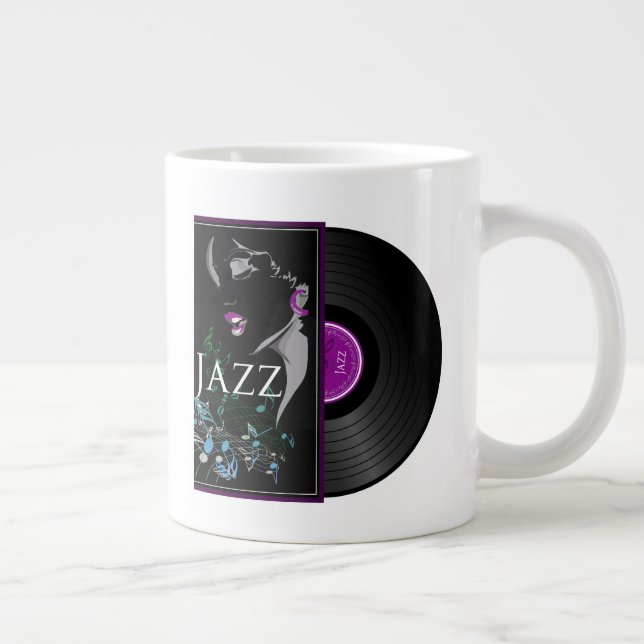 Retro Jazz Jumbo-Tasse (Rechts)
