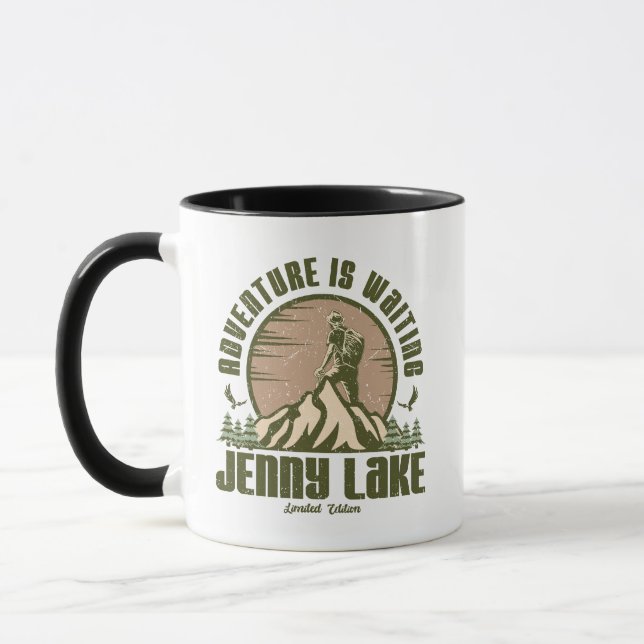 Retro Jenny Lake Hike Tasse (Links)