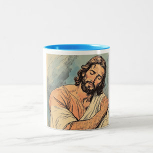 Retro-Jesus-Christen-Kaffeetasse Zweifarbige Tasse