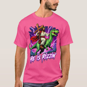 Retro Jesus Christlich, dass er Rizzins Reitsport T-Shirt