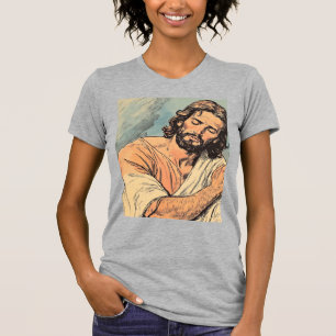 Retro-Jesus-Christliche-Damen-T-Shirt T-Shirt