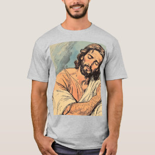 Retro-Jesus-Christliches-Männer-T-Shirt T-Shirt