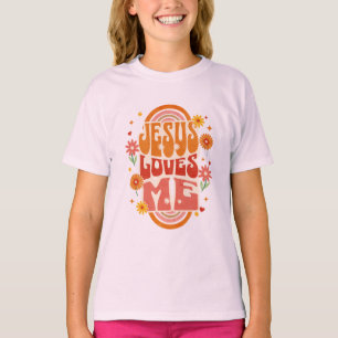 Retro-„Jesus liebt mich“-christliche Kunst – Groov T-Shirt
