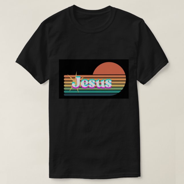 Retro Jesus Unisex T-Shirt (Design vorne)
