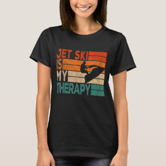 Retro Jet Ski ist meine Therapie Jetski Jet Skier T-Shirt