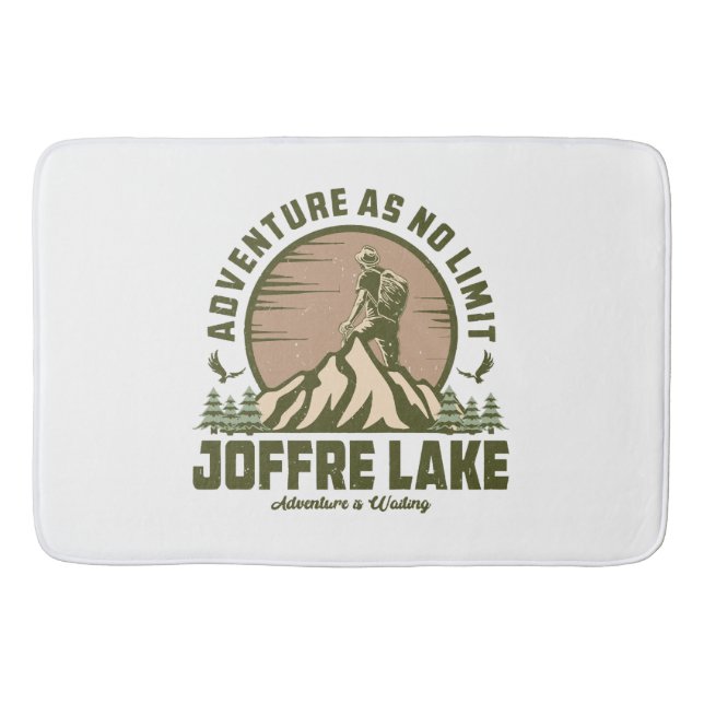 Retro Joffre Lake Wine Badematte (Vorderseite)