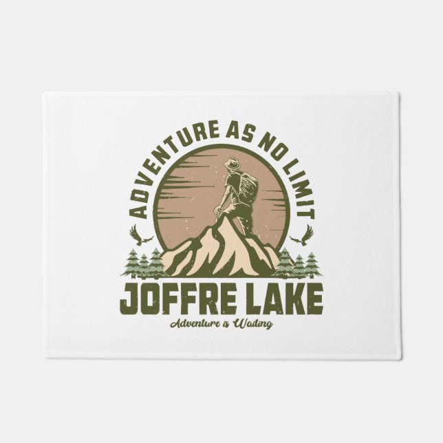 Retro Joffre Lake Wine Fußmatte (Vorderseite)