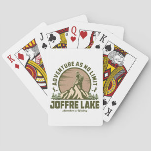 Retro Joffre Lake Wine Spielkarten