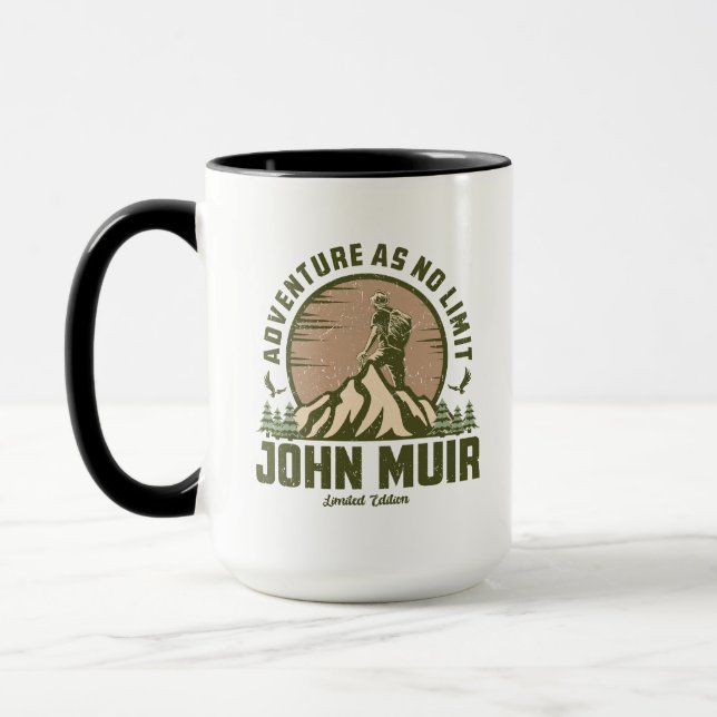 Retro John Muir Hike Tasse (Links)