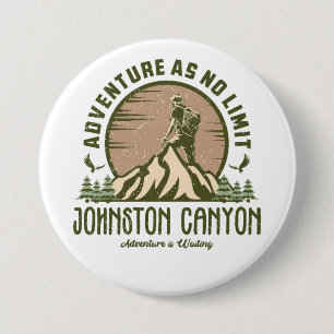 Retro Johnston Canyon Wanderung Button