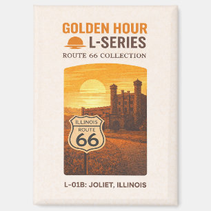 Retro Joliet Illinois Route 66 Wahrzeichen Kunst Magnet