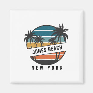 Retro Jones Beach New York Surfbrett Surfen  Magnet