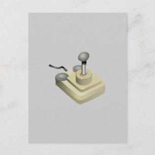 Retro Joysticks Postkarte