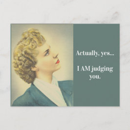 Retro Judmental Postcard Postkarte