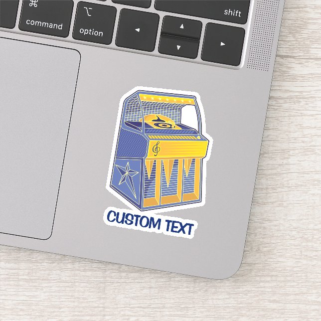 Retro Jukebox Aufkleber (Detail)