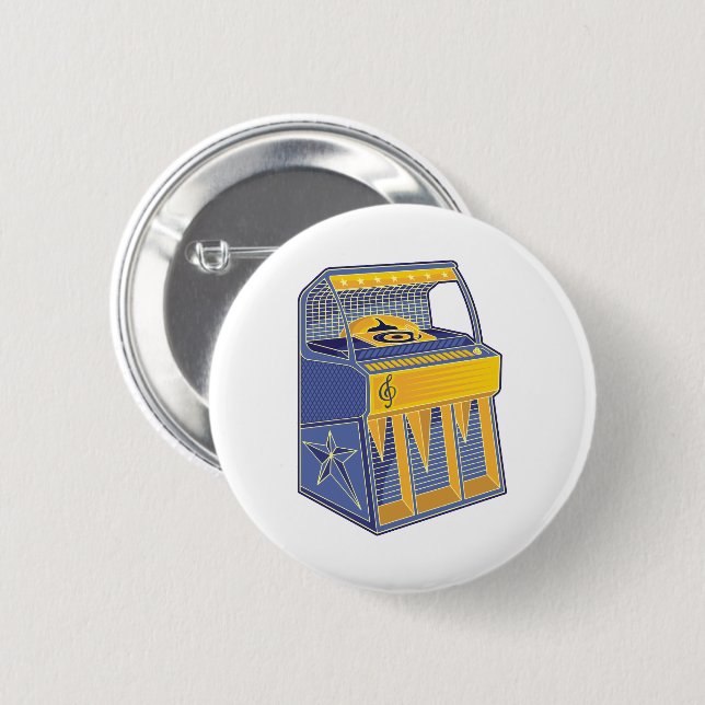 Retro Jukebox Button (Vorne & Hinten)
