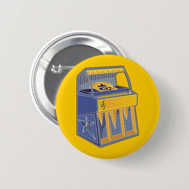 Retro Jukebox Button (Vorne & Hinten)