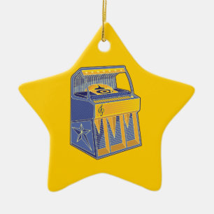 Retro Jukebox Keramikornament