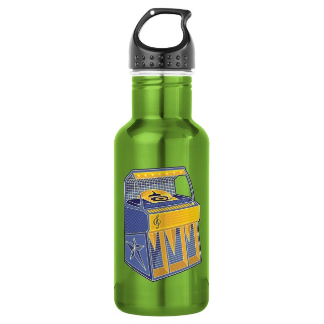 Retro Jukebox Trinkflasche (Vorderseite)