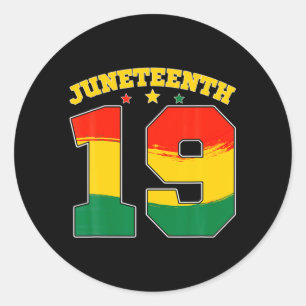 retro juneteenth 19 afroamerikanische freiheit sch runder aufkleber
