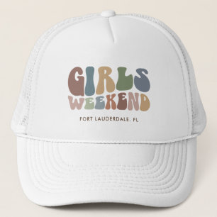 Retro Junggeselinnen-Abschied Girls Weekend Brie Truckerkappe