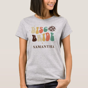 Retro Junggesellinnenabschied Braut Disco T-Shirt