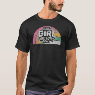 Retro Just a Girl, die Lieben tanzen für Tänzerin T-Shirt