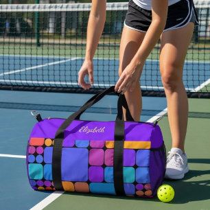 Retro-Kacheln Dink Well Personalisiert Duffle Bag