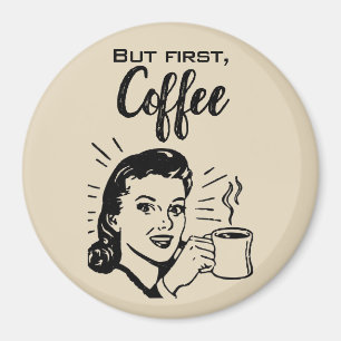 Retro-Kaffee-Erste-Magnet Magnet
