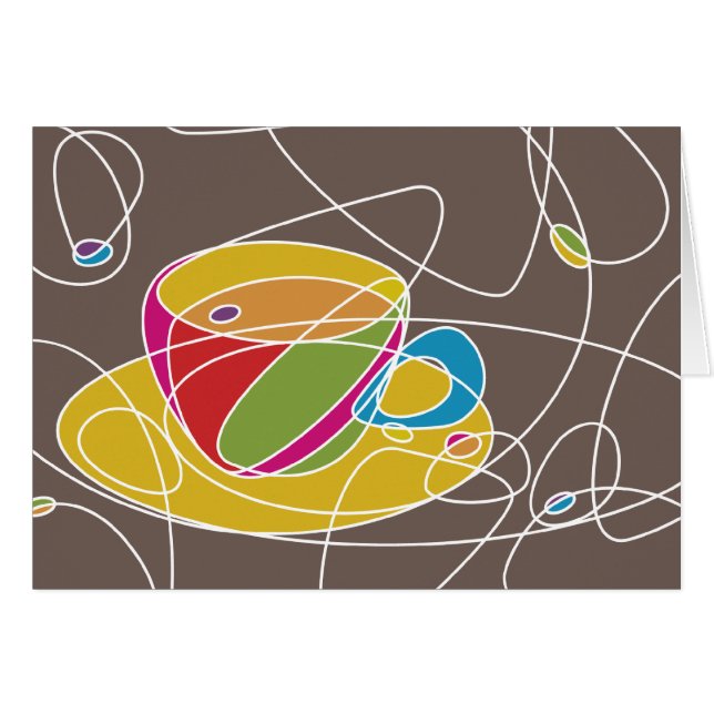 Retro-KAFFEE-Formen (Vorderseite (Horizontal))