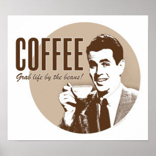 Retro-Kaffee (Stil 2) Poster