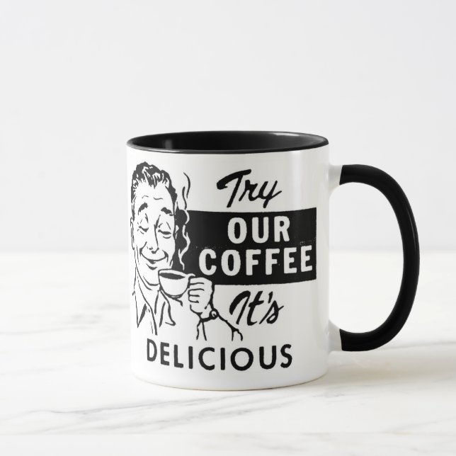 RETRO KAFFEE-TASSE TASSE (Rechts)