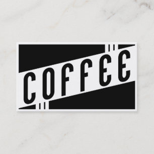 Retro-Kaffee Visitenkarte
