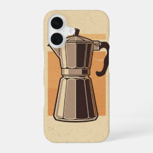 Retro-Kaffeemaschine iPhone 16 Hülle