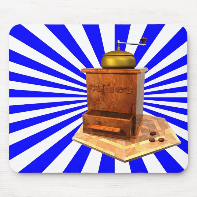 Retro-Kaffeemaschine Mousepad (Vorne)