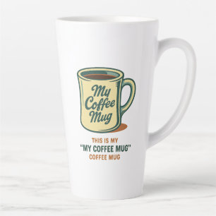 Retro-Kaffeetasse mit humorvollem Design Milchtasse