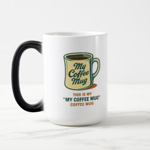Retro-Kaffeetassen-Humor-Design Verwandlungstasse