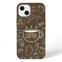 Retro-Kaffeetassen-Muster-Mug – Perfekt für Barist