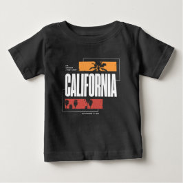 Retro Kalifornien Westküste Los Angeles Palmen Baby T-shirt