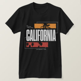 Retro Kalifornien Westküste Los Angeles Palmen T-Shirt