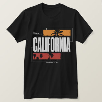 Retro Kalifornien Westküste Los Angeles Palmen T-Shirt