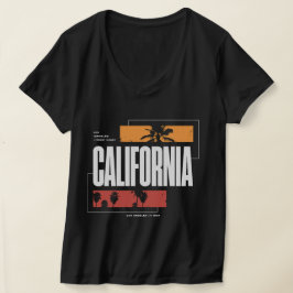 Retro Kalifornien Westküste Los Angeles Palmen T-Shirt