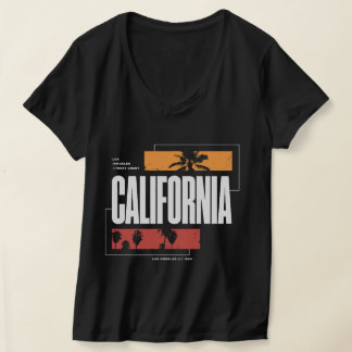 Retro Kalifornien Westküste Los Angeles Palmen T-Shirt