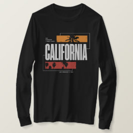 Retro Kalifornien Westküste Los Angeles Palmen T-Shirt